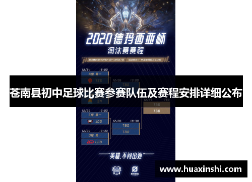 苍南县初中足球比赛参赛队伍及赛程安排详细公布